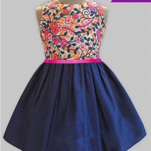 NWT Girls Luxury Kashmir Garden Embroidery Dress 91/0